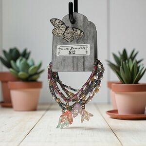 Elegant, Dainty, Multicolor Beaded Lilly Bracelets: Set of 7